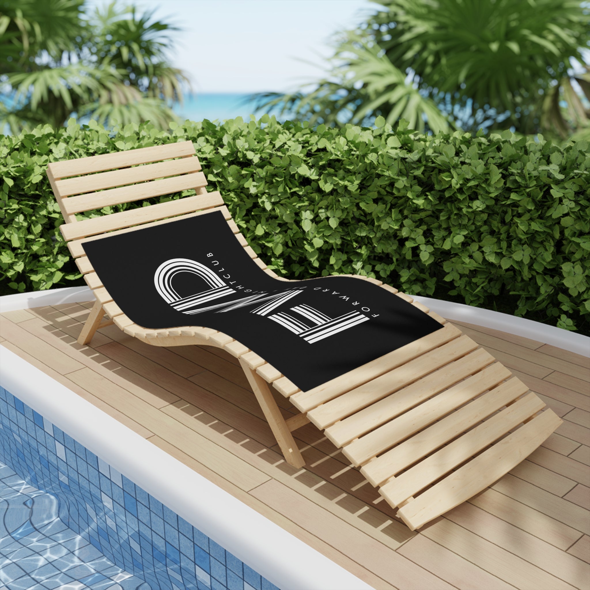 FWD Pool Towel - Black