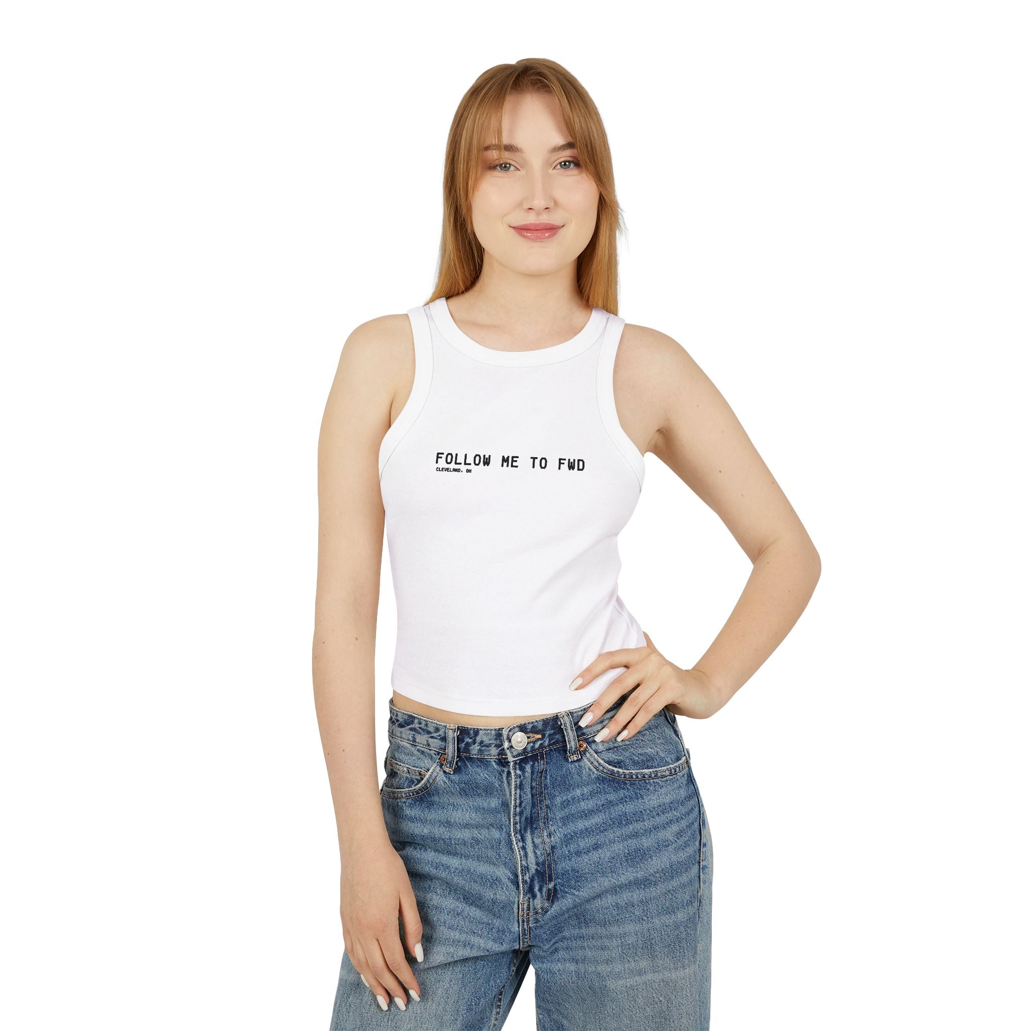 FOLLOW ME TO FWD Racer Tank
