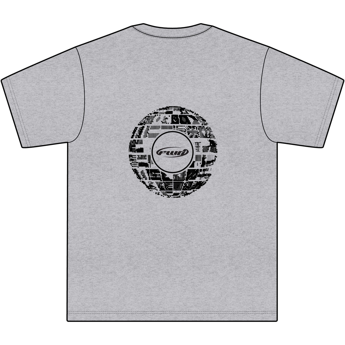 Retro 'FWD' Logo with Tech Sphere Back