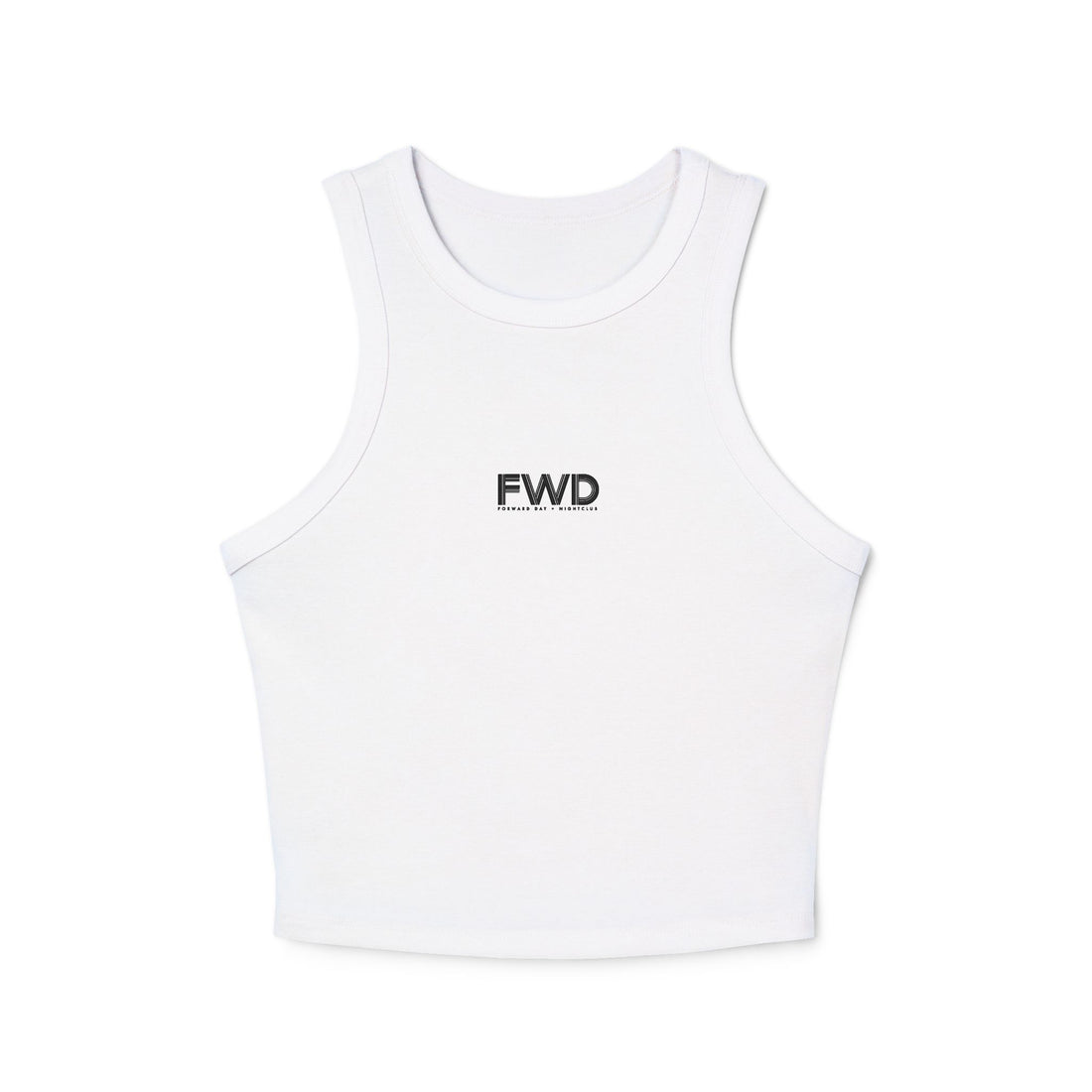 FWD Women's Racer Tank — White